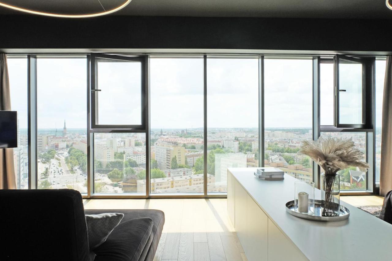 Hanza Tower - Luxurious Apartment 60M2 - 15Th Floor City View Szczecin Exterior photo
